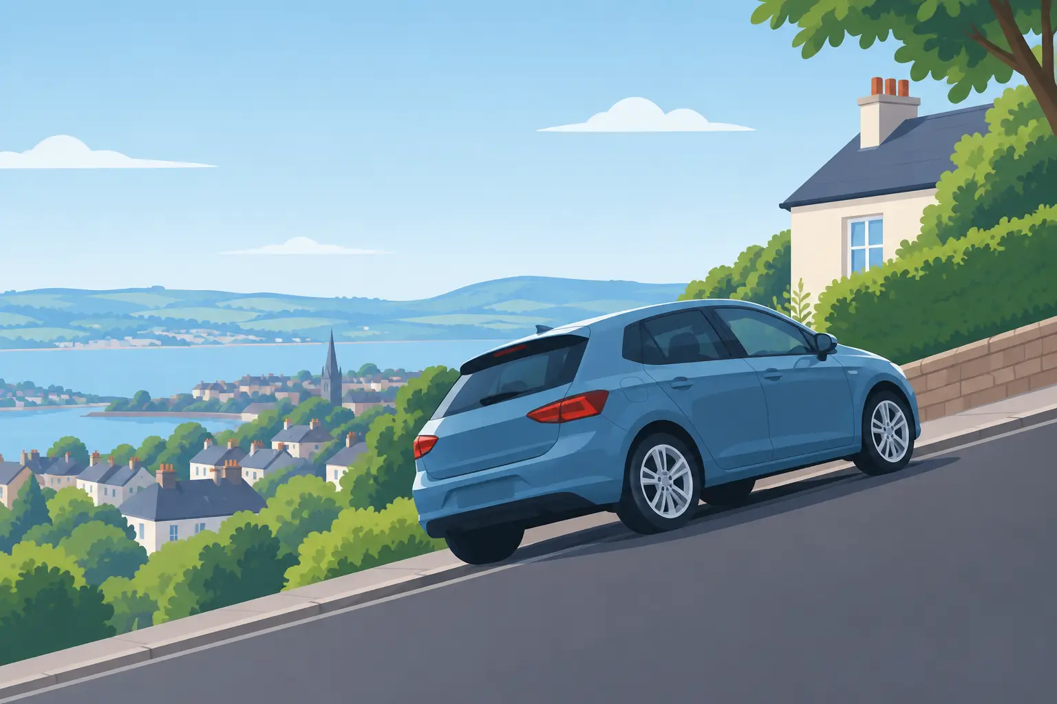 Tips for Parking on Hills in the UK Safely